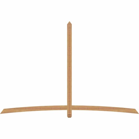 Ekena Millwork Bellingham Timber Gable Bracket, Western Red Cedar, 108"W x 72"H x 1 1/2"D x 3 1/2"F, 16/12 Pitch GBW108X72X0204BEL00SWR